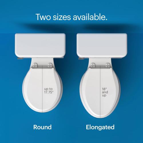 White S101 Brondell Bidet Toilet Seat Non-Electric Swash Ecoseat, Fits Toilets, White - Dual Nozzle System, Ambient Water Temperature - Bidet with Easy Installation