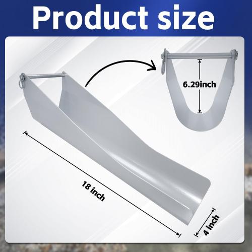 Mud Mixer MMAC-0133 18 inch Chute Extension Compatible with Mud Mixer MMXR-3221 MudMixer Adjustable Angles Options 15, 25, and 35 Degree