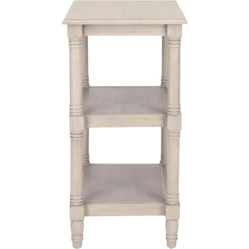 Safavieh Home Collection Cassie Greige 3-Shelf Display Storage Accent Table ACC5715A, 19.8 W x 15 L x 30 H