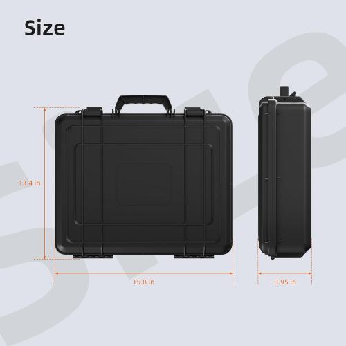 EAZUSE Starlink Mini Case, Hard Travel Case for Mini Starlink with Molded Foam for Dish, Power Supply, Cable & Ethernet Cable, Kickstand, Pipe Adapter Waterproof Bag