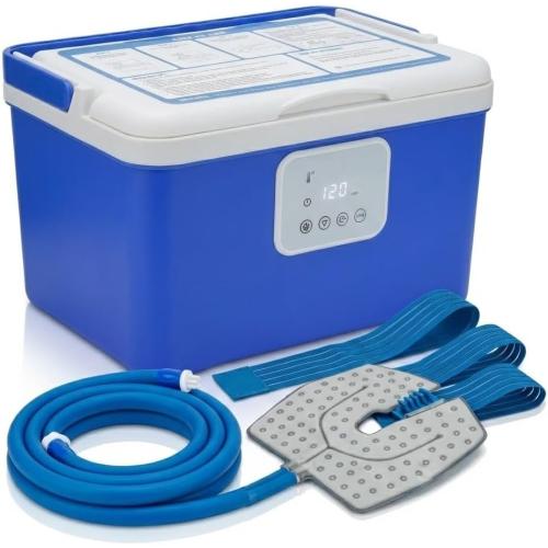 [CBL] Programmable Cold Therapy Machine, Ice Machine for Knee After Surgery with Knee & Shoulder Pads, Ice Water Circulation System, Quiet Pump, Timer & Flow Control, Post-Surgery Pain Relief