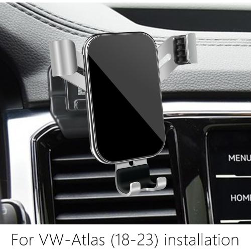 Car Phone Holder for Volkswagen Atlas 2018-2023 and VW Atlas Cross Sport 2020-2023 Auto Interior Accessories Best Cell Phones Mount Cellphone Mobile Cradle Charging Navigation Bracket Accessory