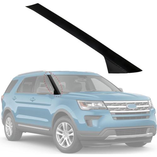 CARMOCAR A-Pillar Front Molding Windshield Outer Trim Right (Passenger Side) Replacement for Ford Explorer 4 Door Utility 2011-2019 Replaces BB5Z-7803145-AA BB5Z-7803137-AB 1 Pack