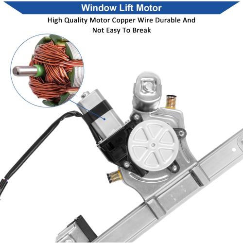 Obaee 741-429 Front Right Passenger Side Power Window Regulator and Motor Assembly Compatible with Ford F-150 2004-2008, Lincoln Mark LT Base 2006-2008, Standard Cab or Crew Cap