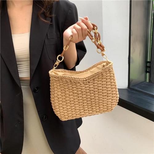 Straw Shoulder Bag Summer Woven Tote Bag Underarm Purse Satchel for Vacation