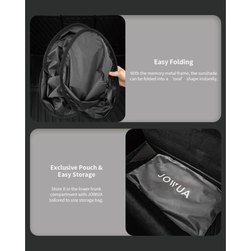 JOWUA Side Rear Lift Gate Window Sunshade Compatible for Tesla Model Y 2021-2024