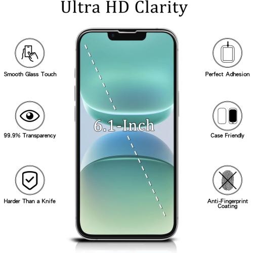 MAYtobe [2-Pack Screen Protector for Apple iPhone 16e Tempered Glass, 9H Hardness, Anti Scratch, Easy to Install