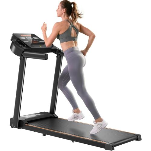 Portable Walking Treadmill for Home Office-Compact Mini Treadmill with 12 HIIT Modes, Walking Jogging Machine with 2.5HP, LED Display.