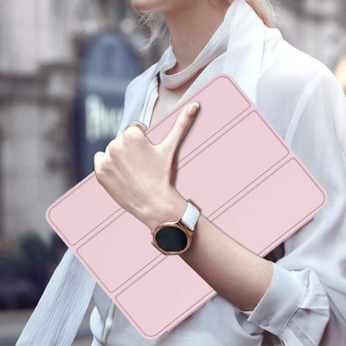 ZryXal iPad Air 11 Inch Case M3 2025 / M2 2024, iPad Air Case 5th Generation/4th Generation 2022/2020 10.9 Inch [Support Touch ID and Auto Wake/Sleep](New Pink)