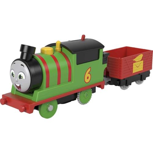 Thomas & Friends Motorized Toy Train Percy Battery-Powered Engine with Tender for Pretend Play Preschool Kids Ages 3  Years​