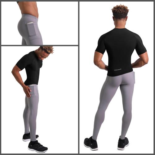 Size 2XL CompressionZ Men's Compression Pants for Workout, Sports|Base Layer Running Tights Leggings