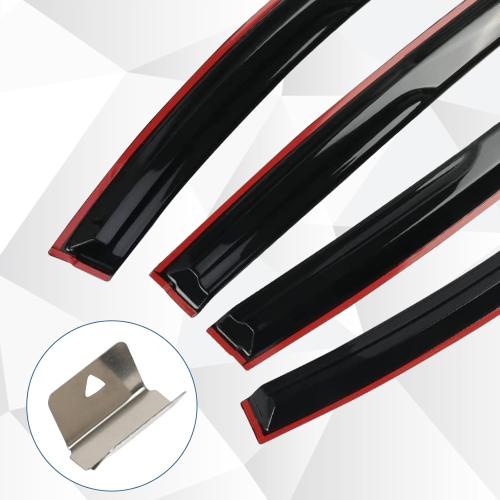 in-Channel Rain Guards Compatible with 2023 2024 2025 2026 Chevy Colorado and GMC Canyon Window Visors Side Window Deflectors