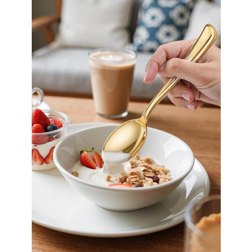 WDF 180 Pieces Disposable Plastic Gold Silverware Cutlery - Disposable Flatware Set 60 Forks, 60 Knives and 60 Spoons - Heavy Duty Gold Plastic Cutlery - Utensils for Baby Shower Wedding Spring