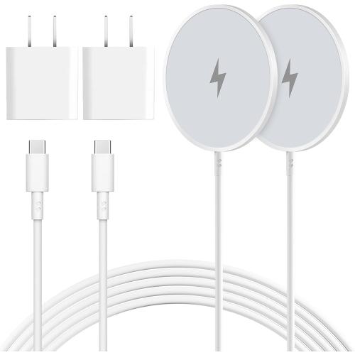 Magnetic Wireless Charger 2Pack 10FT Apple Magsafe Charger,Fast Mag-Safe Charging Wireless iPhone Charger Pad with Charging Plug for iPhone 16Pro Max/16Pro/16Plus/15Pro Max/15/14/13/12/AirPods3/Pro 2