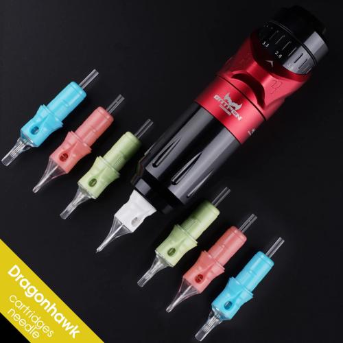 Dragonhawk Tattoo Cartridges Needles for Studio Artists, Disposable Standard Tattoo Needles Kit by Dragonhawklabs, 50Pcs Mixed Sizes 1007RM, 1009RM, 1001RL, 1003RL, 1005RL