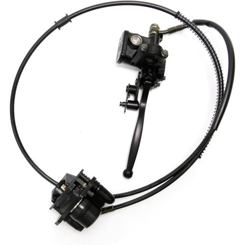 Left Hydraulic Brake Master Caliper Rear Hand Hydraulic Disc Brake Assembly Replacement for 50cc 90cc 110ccc 125cc Chinese Taotao Roketa Sunl Go-Kart Dune Buggy Quad ATV Dirt Mini Bike