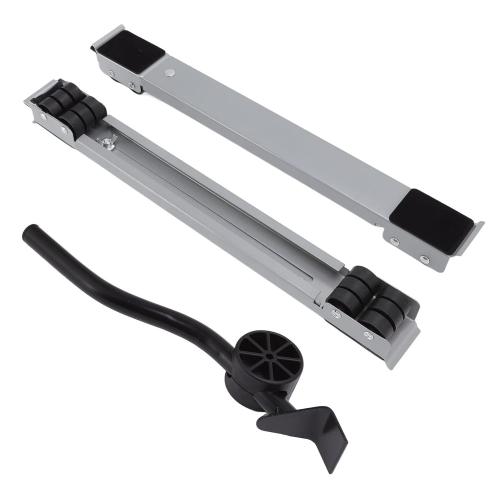 Duty Extendable Appliance Roller 300KG Capacity Detachable Double Row 24 Wheels for Refrigerators Washing Machines Cabinets and Furniture Gliding Slider with Secure Brakes