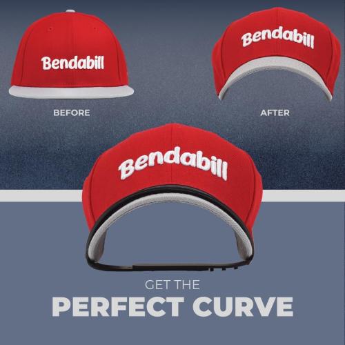 Hat Brim Bill Bender (1 PC) Perfect Hat Bending Strap, Conveniently Shape Your Hat To Your Liking, Hat Curving Tool, Brim Curver, Steaming Optional… (Black)