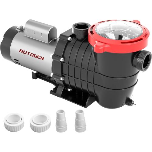 Pool Pump, 2.0 HP Variable Speed, 8000GPH 230V Above Ground, 1500W Swimming with Strainer Basket and Drain Plug 60HZ Silent Operation, UL for Security