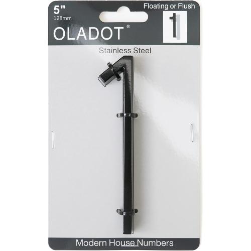 5 Stainless Steel Floating House Number, Metal Modern House Numbers (1)