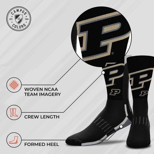 For Bare Feet NCAA Adult State and University Crew Socks - Polyester blend - Unisex - High-performance socks provide