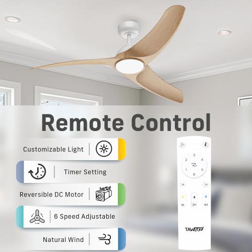 Size 42 Ceiling Fans with Lights, 42 inch Low Profile Ceiling Fan with Light and Remote Control, Flush Mount, 3CCT, Dimmable, Quiet Reversible Motor, Modern Ceiling Fan for Bedroom Indoor/Outdoor Use