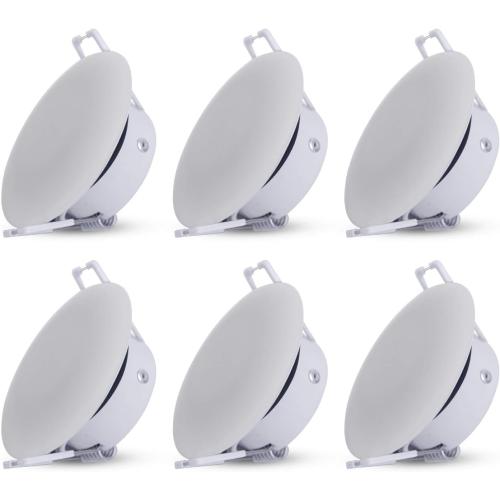 Facon 3 Inch LED RV Puck Light, DLFST3-008, Full Aluminum Recessed Mount Down Light 12V Interior Light for RV Motor-Homes Camper Caravan Trailer Boat, 4000K Cool White (6 Packs)