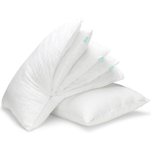 EverSnug Adjustable Layer Luxury Set of 2 Pillows for Side, Front & Back Sleepers, Cooling Hotel Pillows with 3 Layers, Down Alternative Pillow (Standard/Queen)