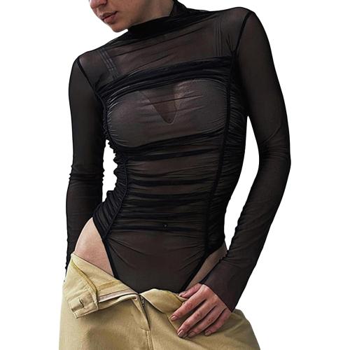 Size small We The Free Women Bodysuit Long Sleeve High Neck Mesh Bodysuit One Piece Top