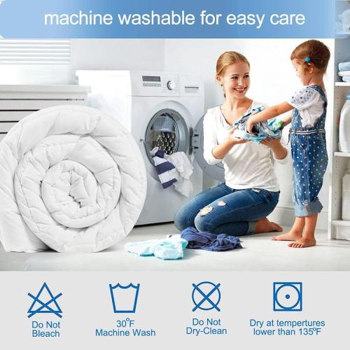 Cozynight Down Alternative Comforter-All Season Full Comforters Duvet Insert with Corner Tabs-Lightweight Breathable Reversible White Comforter 82x86 inches