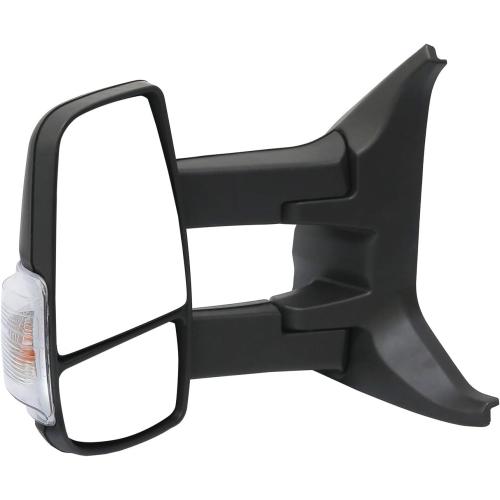 Driver Left Side Mirror Replacement Long Arm Power Mirror and Heated With Turn Signal Light Fit Ford Transit 150 250 350 from 2015-Onward