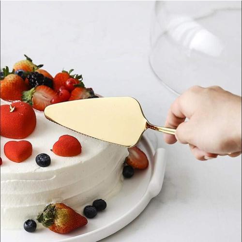 Pie Cake Server Set Stainless Steel Cake Cutter Pie Cake Slice Dessert Server Cutter Pizza Shovel Tart Dessert Slicer Server 6 Pack