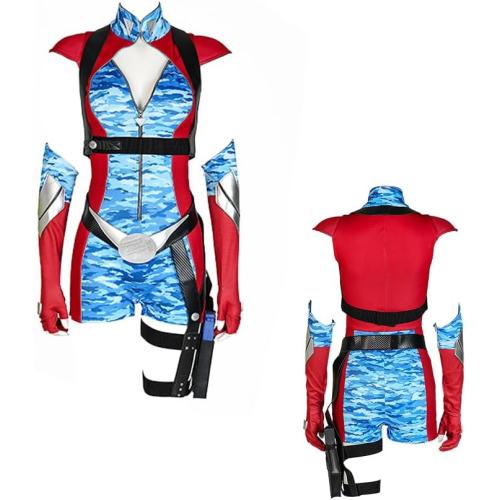 Size S/M.....Firecracker Cosplay Costume, Woman Firecracker Jumpsuit Valorie Curry Battle Suit Halloween Party Outfits