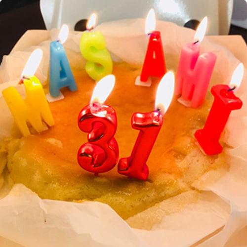 Red Birthday Candles 2 Candle 2nd Two Years Cake Bady Roman Numberal Cool Number Candle No 20 21 22 23 25 24 26 28 27 29