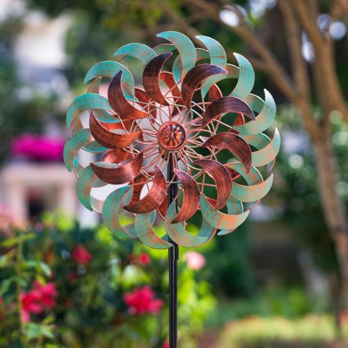 DREAMSOUL 360° Wind Spinners Outdoor, Metal Wind Spinner 64 Inch Windmill for Yard Garden Outdoor Decor