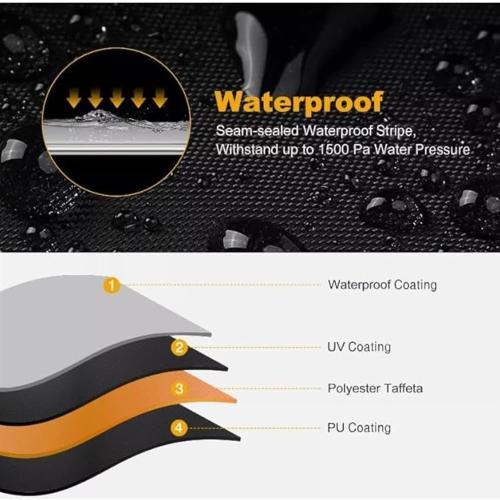 Large Zero Turn Lawn Mower Cover Waterproof Rainproof Protector for Push Mowers