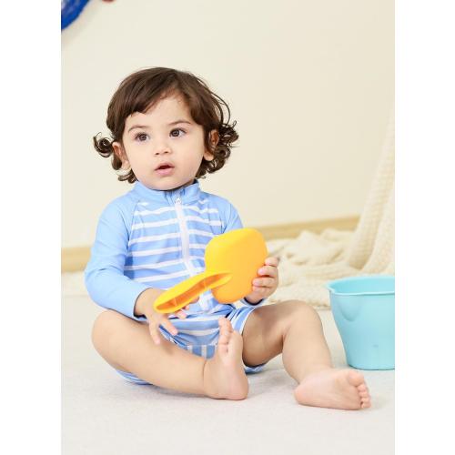 uideazone Baby Toddler Boys Zipper Rash Guard Swimsuit UPF 50  One Piece Beach Swimwear Bathing Suits 3-36 Months