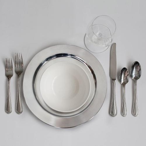 13 Stainless Steel Handmade Charger Plates, Silver Charger Plates, Metal Silver Chargers for Dinner Plates, Plate Chargers Set of 6