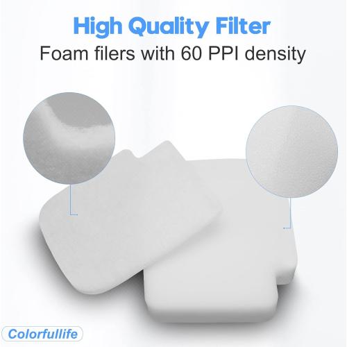 Colorfullife AZ3002 Filters Replacement for Shark Stratos AZ3002 AZ3000 AZ3000W DuoClean PowerFins Stratos Upright Vacuum Cleaner, 2 HEPA and 4 Foam & Felt Filters