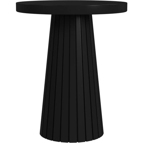 Spatial Order Black Mango Wood End/Side Round Table