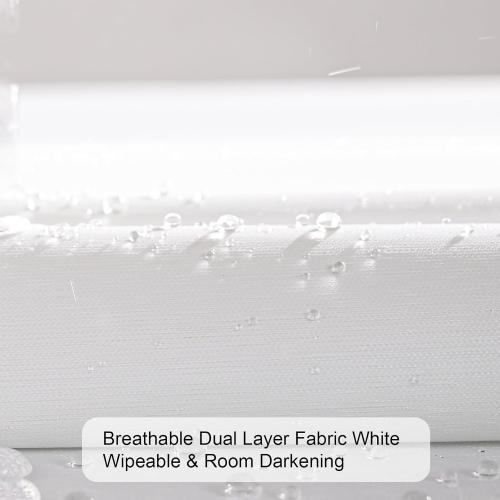 Persilux Cordless Zebra Blinds for Windows (36 W x 64 H, White) Light Filtering Zebra Shades for Indoor Windows, Sheer Shades Thermal Insulated Blinds with Upgraded Cassette, Window Shades for Home