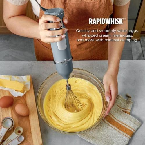 Power Duo Immersion Blender, 650-Watt Motor with 3 Speeds, Handheld Blender and Whisk for Soups, Sauces, and Smoothies