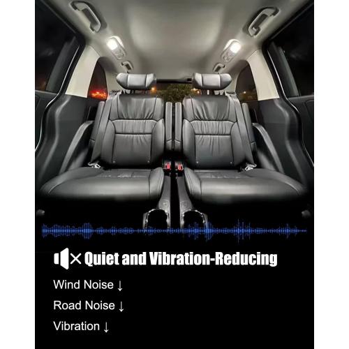 Car Window Belt Molding Trim Weatherstrip Seal Fit for Honda Odyssey 2009-2014 Door Window Outer Weather Stripping Sweep Felt Kit, 4Pcs