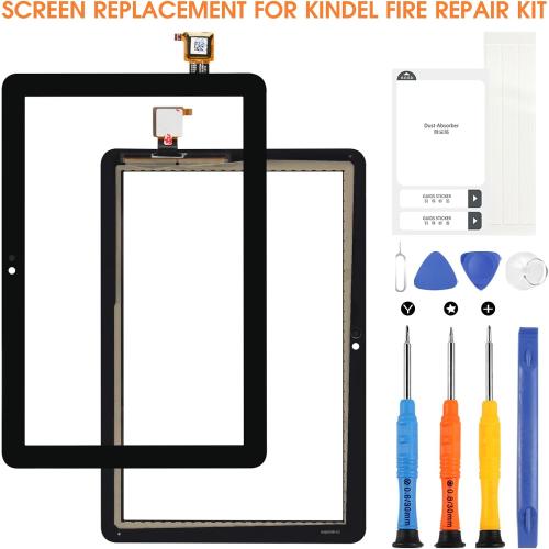 for Amazon Fire HD 8 Plus (2020, 10th Gen) Touch Screen Replacement - for Kindle Fire HD8 / HD8 Plus 10th Generation 2020 K72LL3 K72LL4 Digitizer Panel with Tools (Not LCD Display)