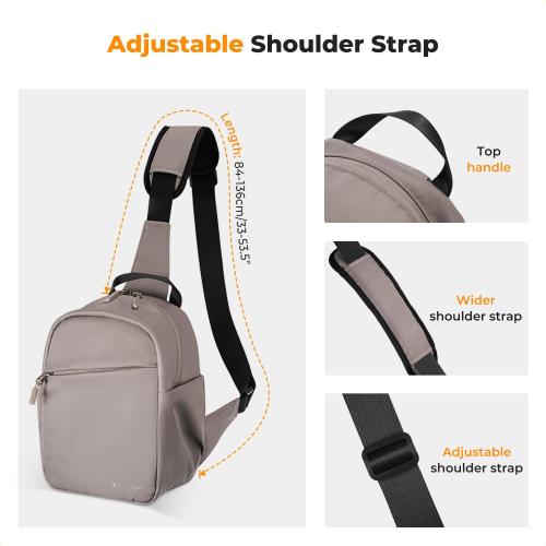 K&F CONCEPT Small Camera Bag for Photographer, Camera Sling Crossbody bag for DSLR/SLR/Mirrorless Camera, Compact Camera Case for Men and Women