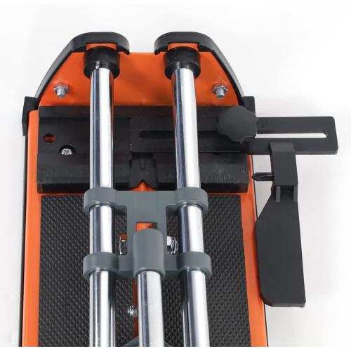 TILER 14 Inch Manual Tile Cutter, Professional Porcelain Ceramic Tile Cutter with Chrome Plated Solid Rails, Tungsten Carbide Cutting Wheel, Adjustable Fence Gauge, Anti-Skid Feet 8103E-2