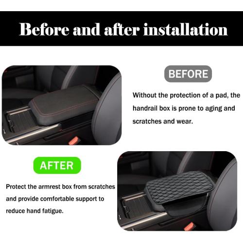 Center Console Cover, Arm Rest Cover for Car, Car Console Covers, Console Cover, Long-Lasting and Comfortable to The Touch, Suitable for Most Cars, Trucks, SUVs (Black)