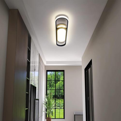 Tioolo Modern LED Flush Mount Ceiling Lights Dimmable LED Ceiling Lamp with Remote Control 2.3ft Acrylic Linear Ceiling Lighting Fixtures for Living Room Kitchen Dining Room Bedroom (40W/3000-6500K)