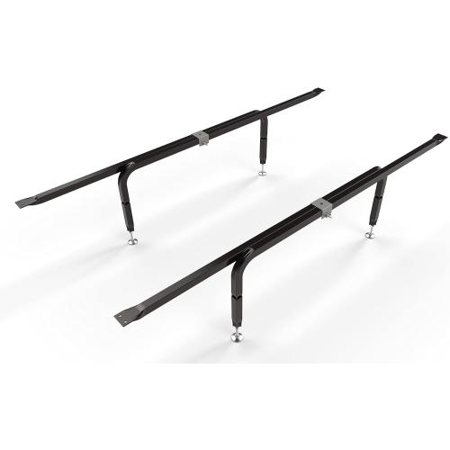 Bed Slats Center Support System | Adjustable Length & Height Tubular Steel with 4 Legs | Fits Full, Queen, King & California King Bed Frames