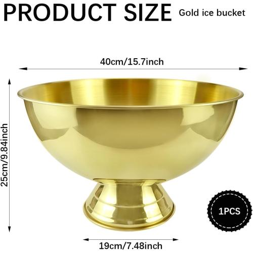 12L Large Stainless Steel Ice Bucket